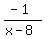 %28-1%29%2F%28x+-+8%29
