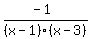 %28-1%29%2F%28x-1%29%28x-3%29
