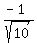 %28-1%29%2Fsqrt%2810%29%29
