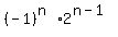 %28-1%29%5E%28n%29%2A2%5E%28n-1%29