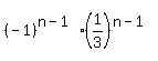 %28-1%29%5E%28n-1%29%281%2F3%29%5E%28n-1%29