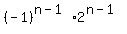 %28-1%29%5E%28n-1%29%2A2%5E%28n-1%29