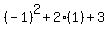 %28-1%29%5E2%2B2%281%29%2B3