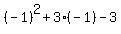 %28-1%29%5E2%2B3%28-1%29-3