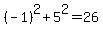 \"%28-1%29%5E2%2B5%5E2=26+\"