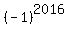 %28-1%29%5E2016