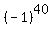 %28-1%29%5E40