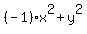 %28-1%29x%5E2+%2B+y%5E2+%E2%88%92+2%28-1%29x+=+0