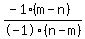 %28-1%2A%28m-n%29%29%2F-1%28n-m%29