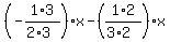 %28-1%2A3%2F%282%2A3%29%29x-%281%2A2%2F%283%2A2%29%29x