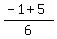 %28-1%2B5%29%2F6