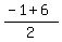 %28-1%2B6%29%2F2