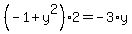 %28-1%2By%5E2%29%2A2=-3%2Ay