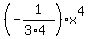 %28-1%2F%283%2A4%29%29%2Ax%5E4