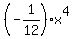 %28-1%2F12%29x%5E4