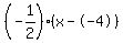 %28-1%2F2%29%28x--4%29