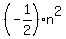 %28-1%2F2%29n%5E2