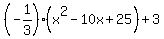 %28-1%2F3%29%28x%5E2-10x%2B25%29%2B3