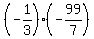 %28-1%2F3%29%2A%28-99%2F7%29