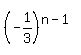 %28-1%2F3%29%5E%28n-1%29