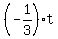 %28-1%2F3%29t