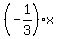 %28-1%2F3%29x