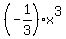 %28-1%2F3%29x%5E3