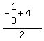 %28-1%2F3%2B4%29%2F2