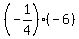 %28-1%2F4%29%28-6%29