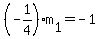 %28-1%2F4%29%2Am%5B1%5D+=+-1