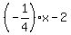 %28-1%2F4%29%2Ax+-+2