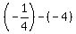 %28-1%2F4%29+-+%28-4%29