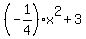 %28-1%2F4%29x%5E2+%2B3