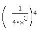 %28-1%2F4x%5E3%29%5E4