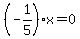 %28-1%2F5%29%2Ax=0