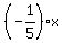 %28-1%2F5%29x