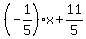 %28-1%2F5%29x%2B11%2F5
