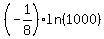 %28-1%2F8%29ln%281000%29
