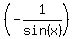 %28-1%2Fsin%28x%29%29
