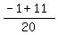 %28-1+%2B+11%29%2F20