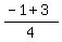 %28-1+%2B+3%29%2F4