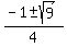 %28-1+%2B-+sqrt%289%29%29%2F4