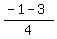 %28-1-3%29%2F4