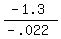 %28-1.3%29%2F%28-.022%29