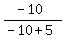 %28-10%29%2F%28-10%2B5%29
