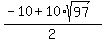 %28-10%2B10%2Asqrt%2897%29%29%2F2
