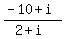 %28-10%2Bi%29%2F%282%2Bi%29