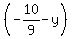 %28-10%2F9+-+y%29