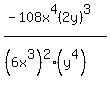 %28-108x%5E4%282y%29%5E3%29%2F%28%286x%5E3%29%5E2%28y%5E4%29%29