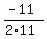 %28-11%29%2F%282%2A11%29